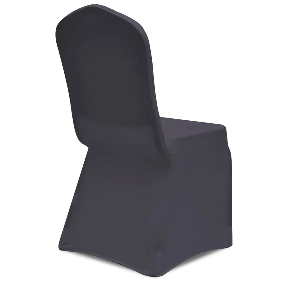 Housse de chaise extensible 6 pcs anthracite - 5