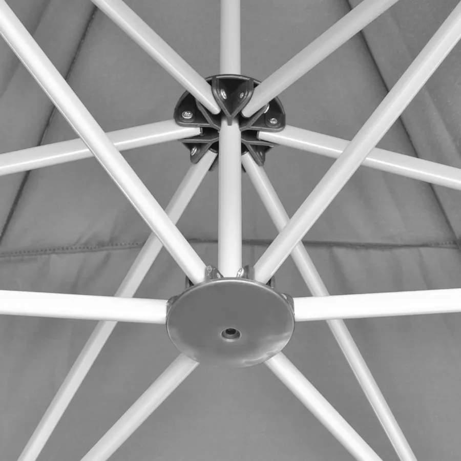 Chapiteau hexagonal pliable Gris 3,6x3,1 m - 4