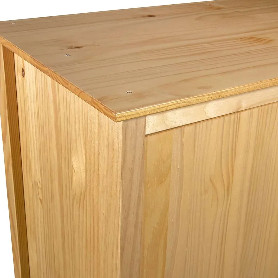 Garde-robe à 2 portes Hill 89x50x170 cm Bois de pin solide - 6