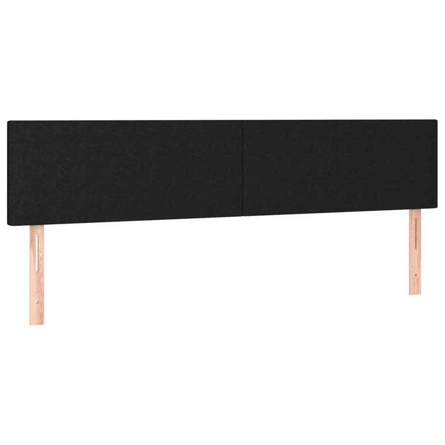 Sommier à lattes de lit avec matelas Noir 180x200 cm Tissu - 6