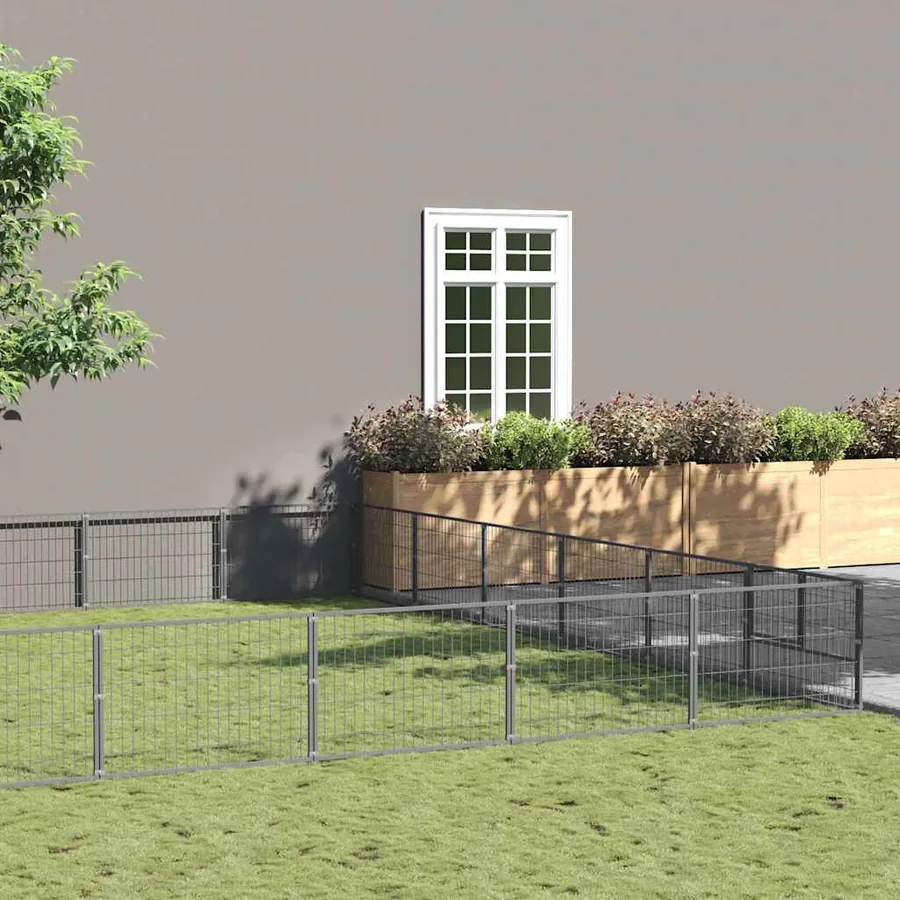 Chenil Argenté 36 m² Acier