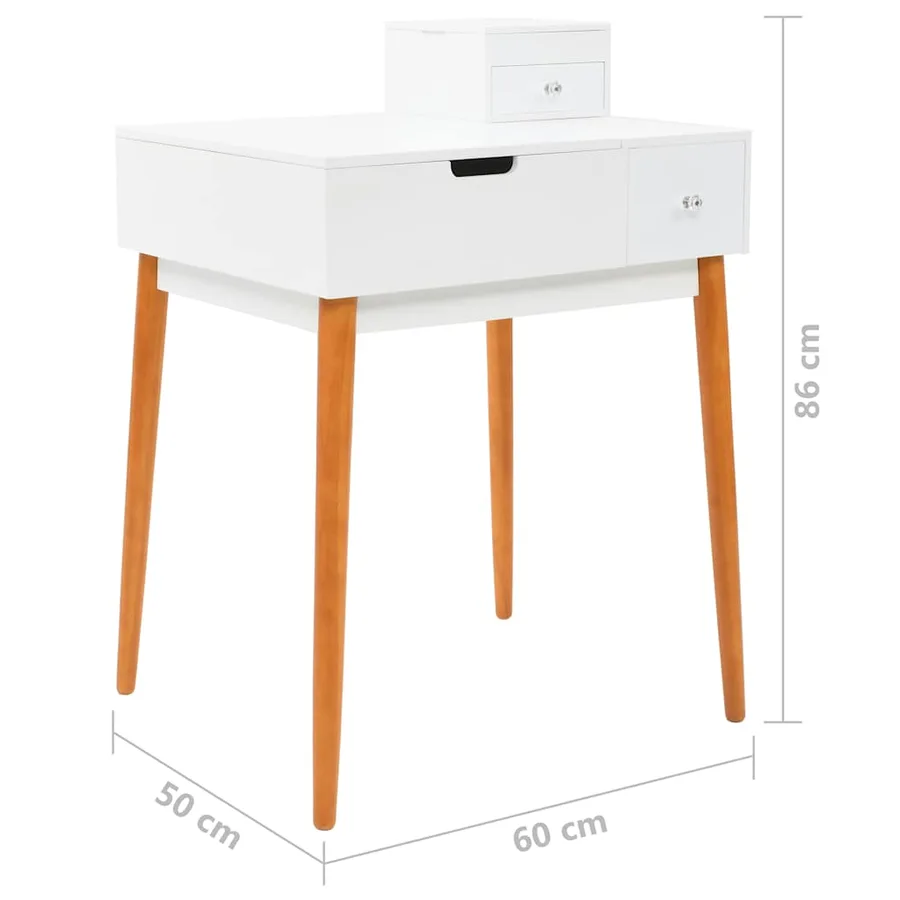 Coiffeuse avec miroir MDF 60 x 50 x 86 cm - 16