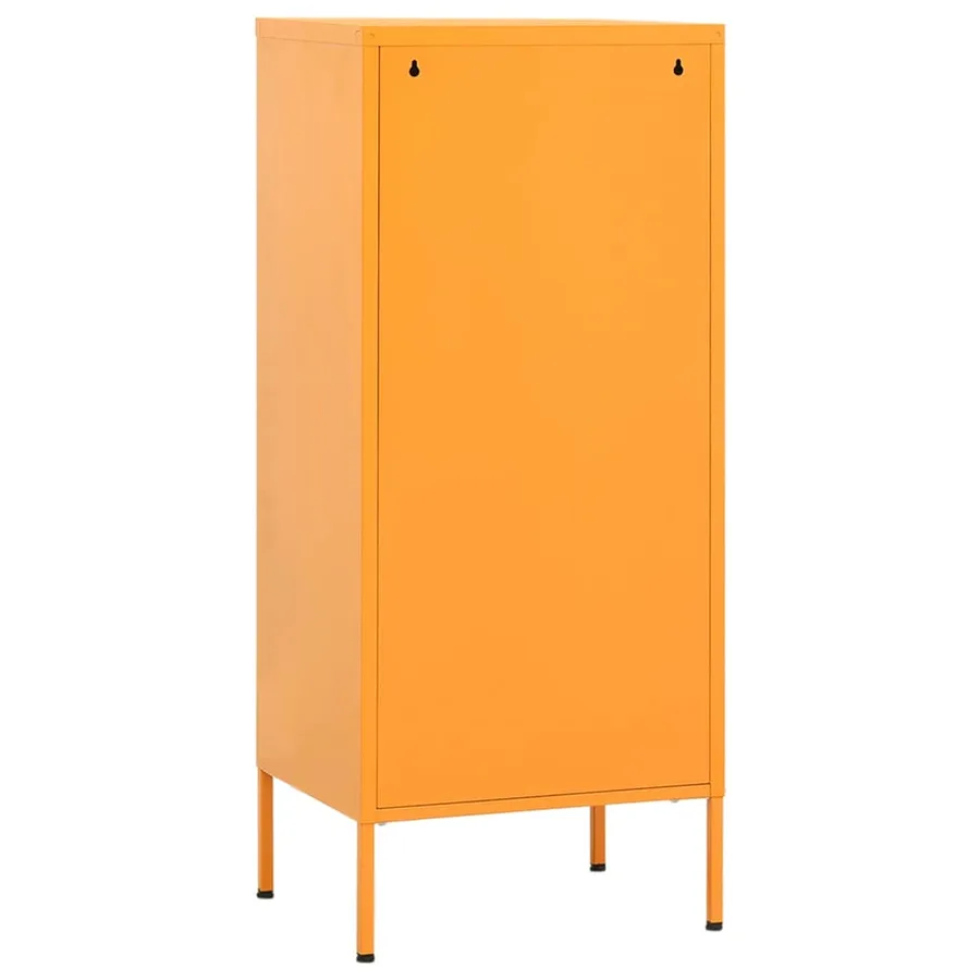 Armoire de rangement Jaune moutarde 42,5x35x101,5 cm Acier - 5