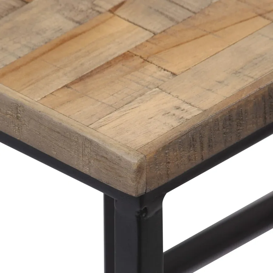 Ensemble de tables pour plante 3 pcs Teck recyclé - 8