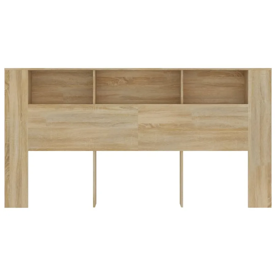 Armoire de tête de lit chêne sonoma 200x18,5x104,5 cm - 3