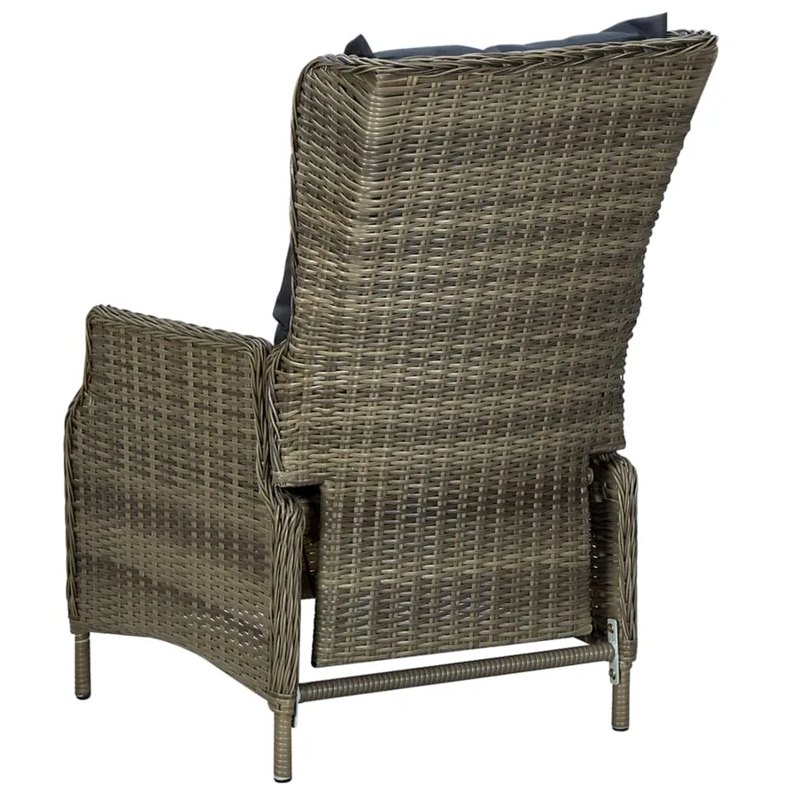 Ensemble à manger de jardin 3 pcs Marron - 14