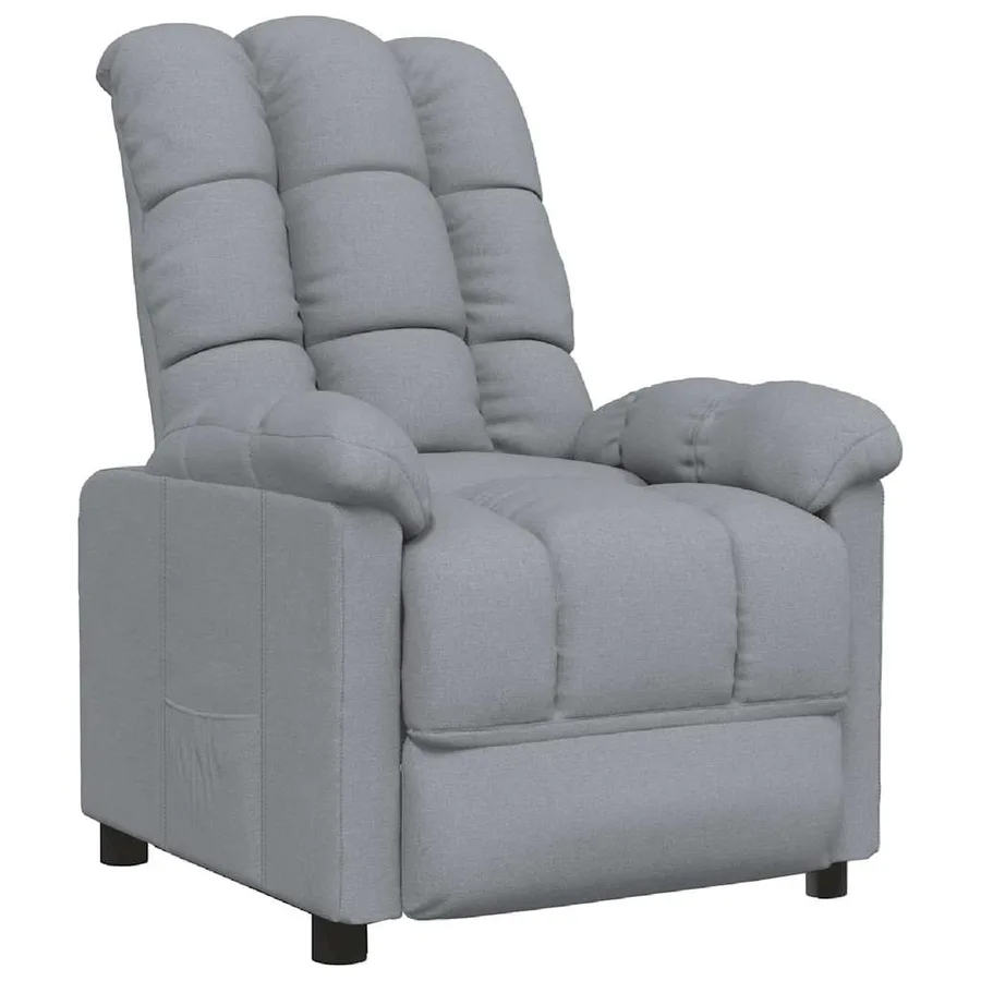 Fauteuil inclinable Gris clair Tissu - 2