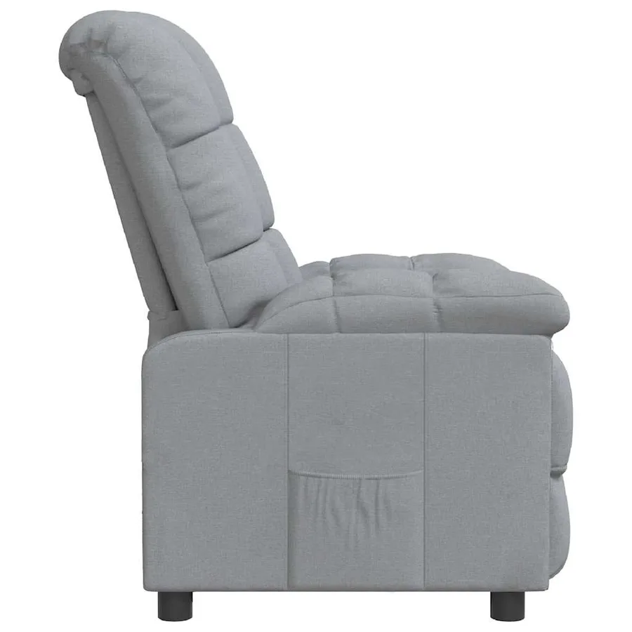 Fauteuil inclinable Gris clair Tissu - 4