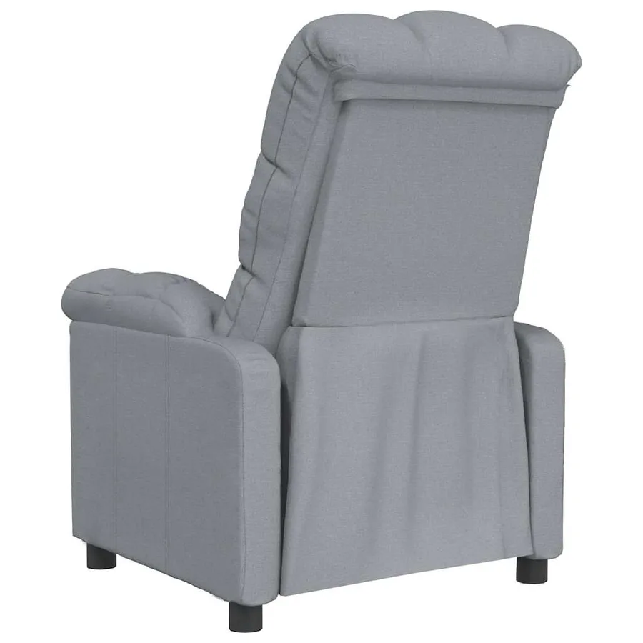Fauteuil inclinable Gris clair Tissu - 5