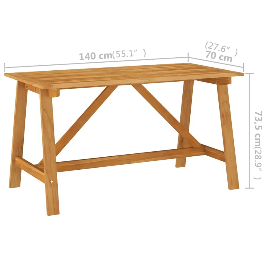Ensemble à manger de jardin 5 pcs Marron - 11
