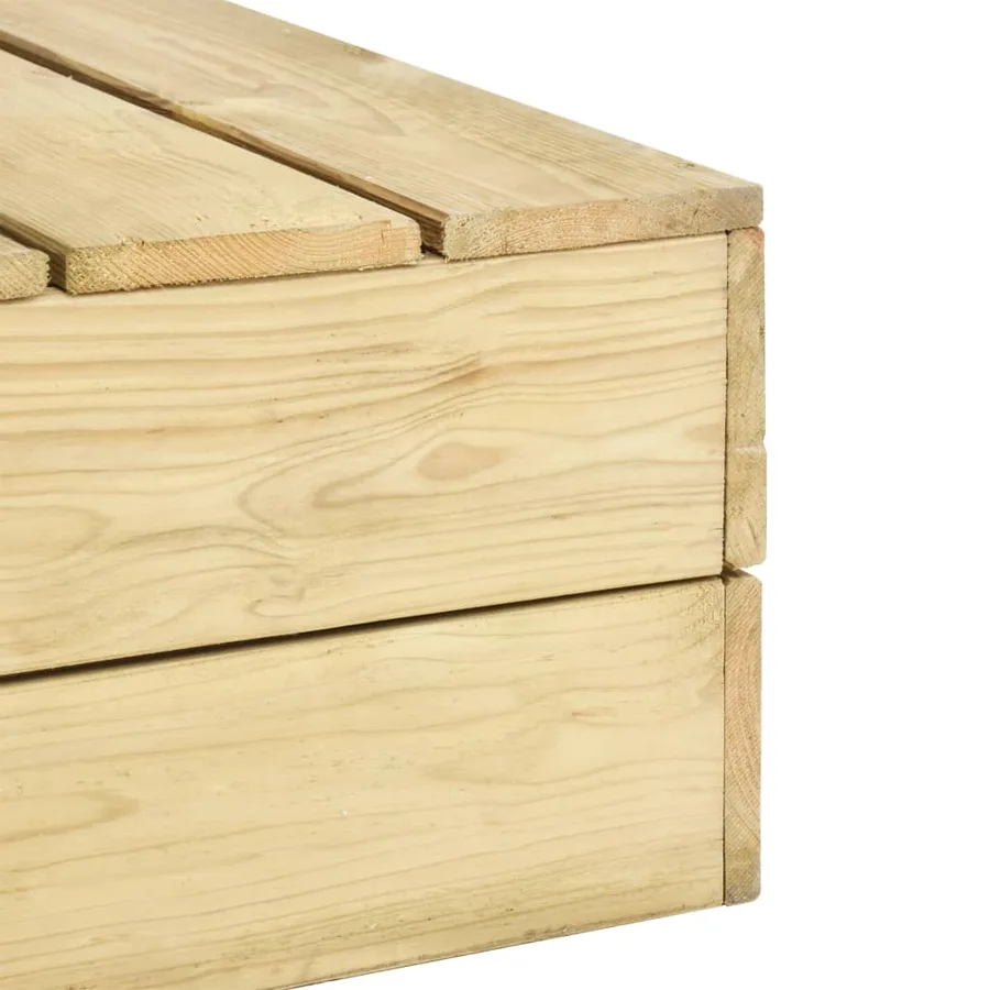 Salon de jardin 2 pcs Bois de pin imprégné - 11