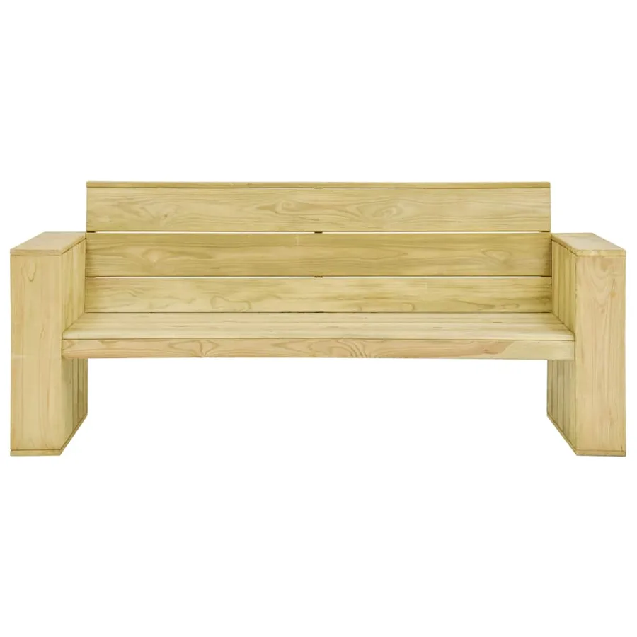 Salon de jardin 2 pcs Bois de pin imprégné - 4