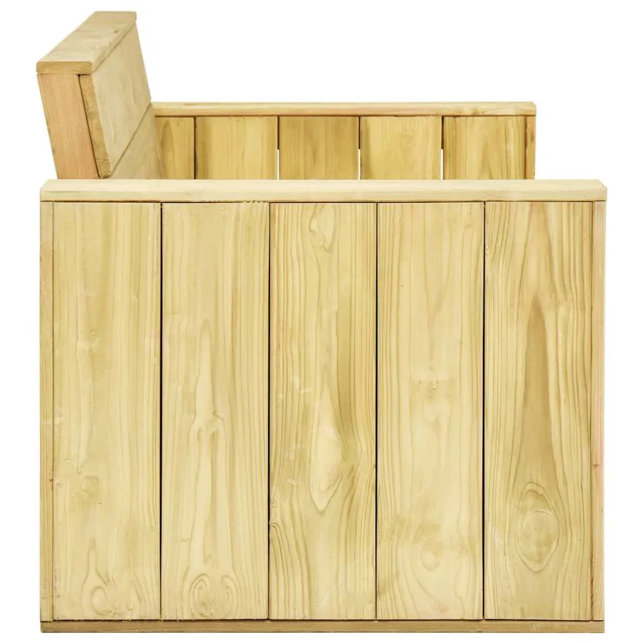 Salon de jardin 2 pcs Bois de pin imprégné - 5