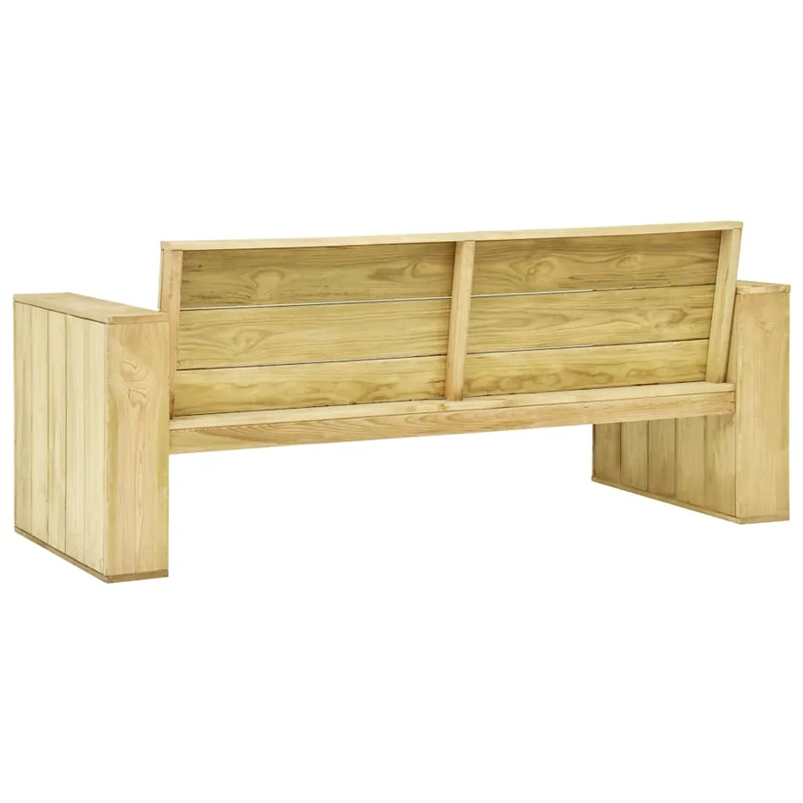 Salon de jardin 2 pcs Bois de pin imprégné - 6