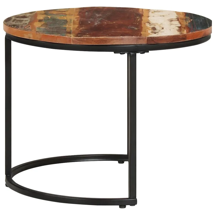 Tables gigognes 2 pcs Bois de récupération massif - 3
