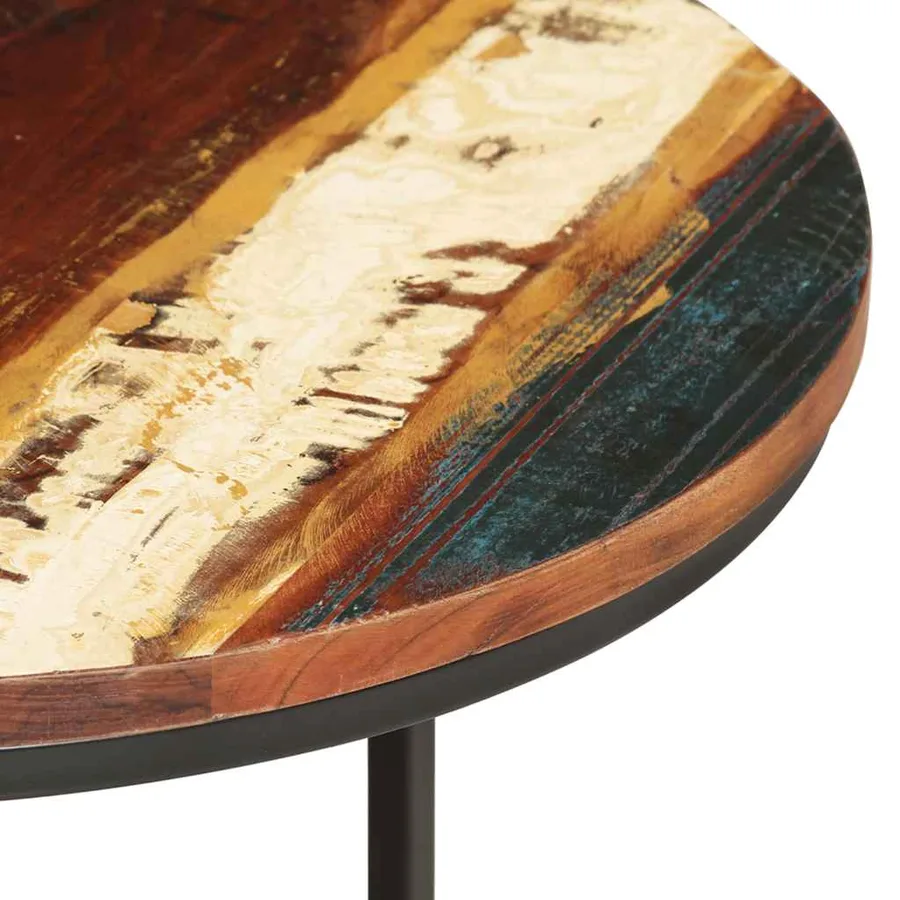 Tables gigognes 2 pcs Bois de récupération massif - 5