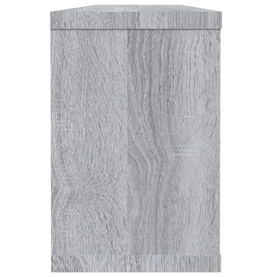 Étagères murales cube 2 pcs Sonoma gris 60x15x23 cm Bois - 5