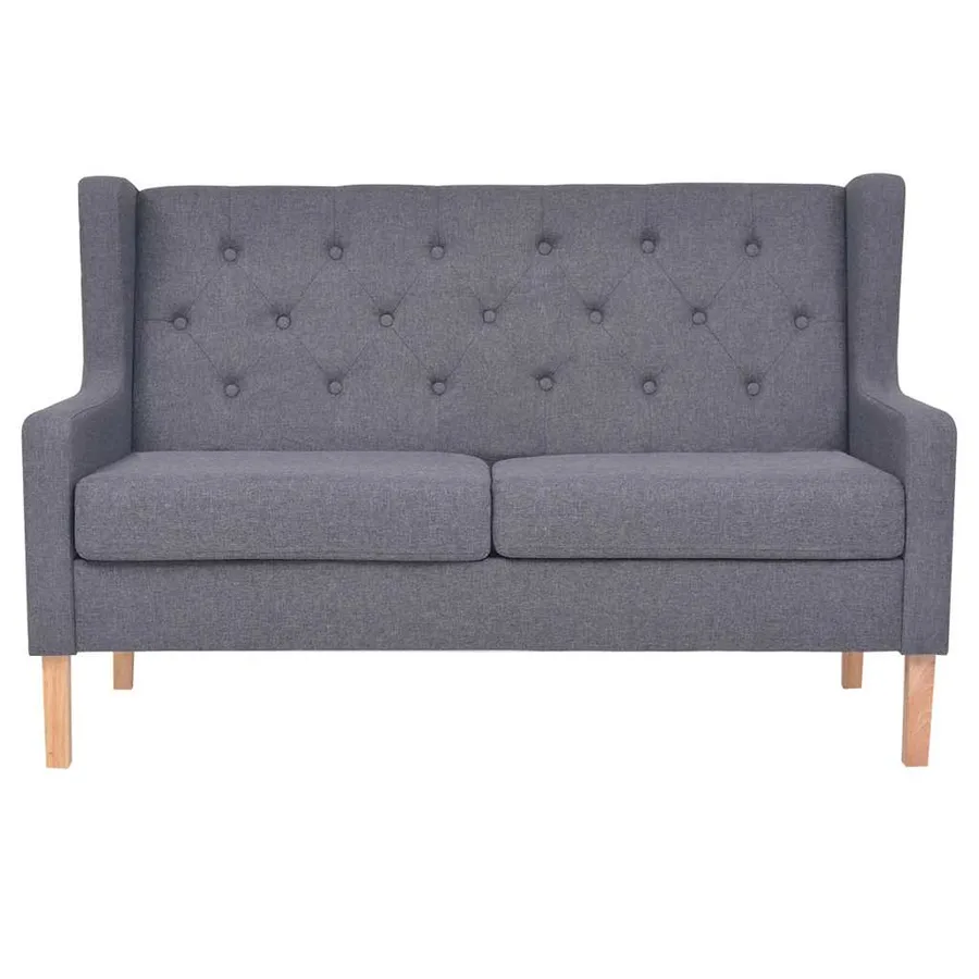 Ensemble de canapés 2 pcs tissu gris - 6