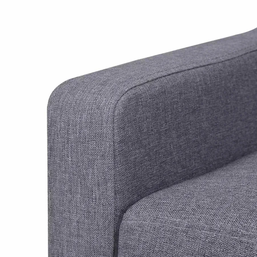 Ensemble de canapés 2 pcs tissu gris - 9