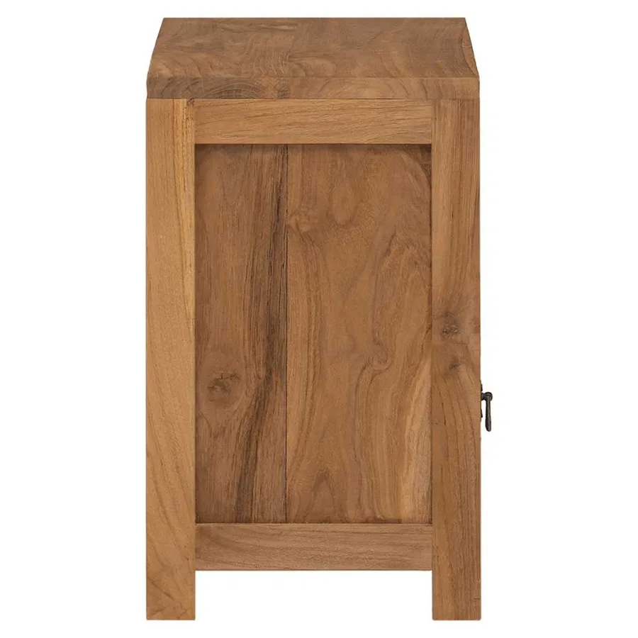 Table de chevet teck massif 40x30x50 cm - 4