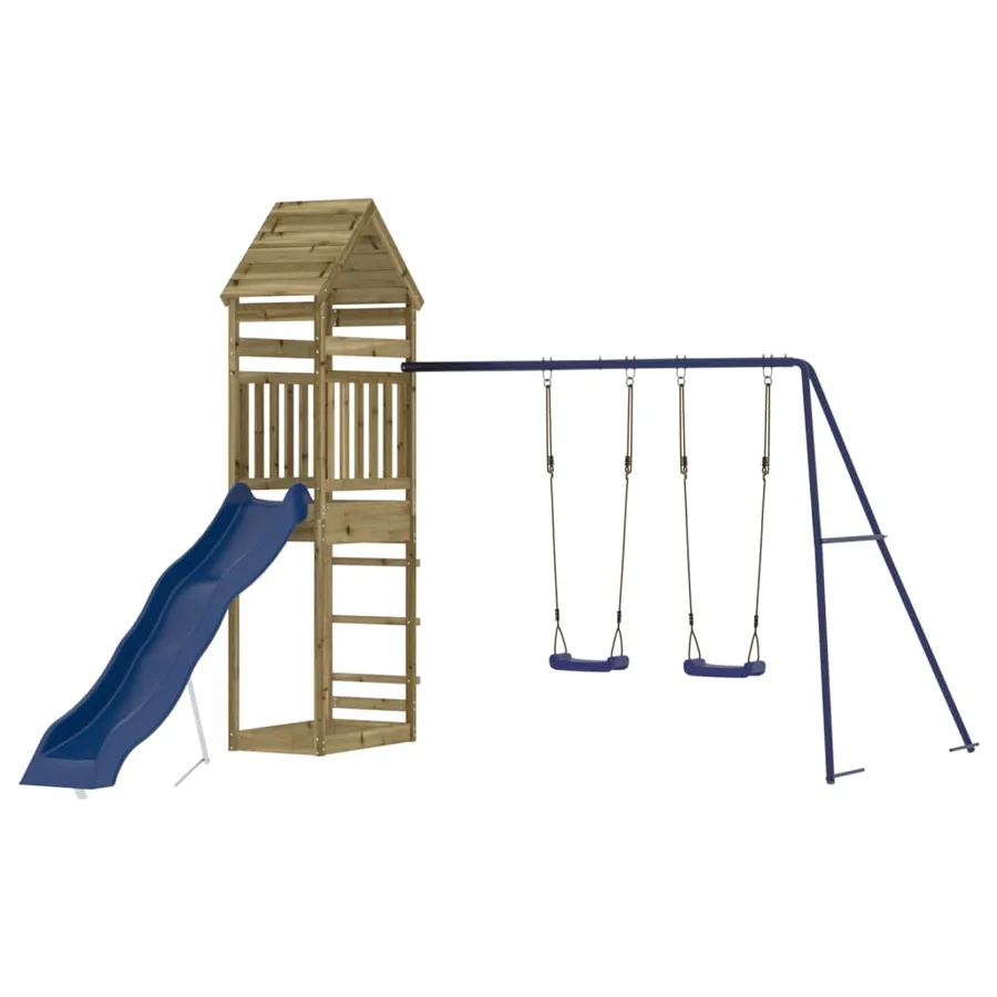 Aire de jeux d'extérieur bois de pin imprégné - 2