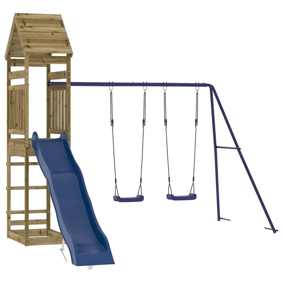 Aire de jeux d'extérieur bois de pin imprégné - 3