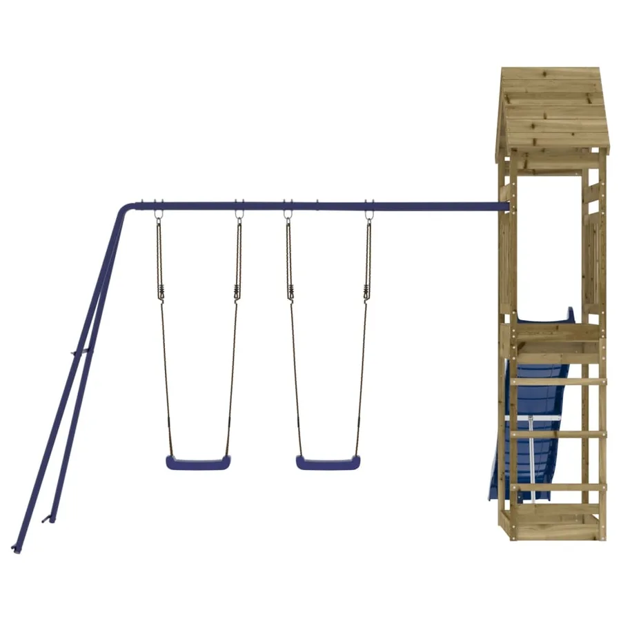 Aire de jeux d'extérieur bois de pin imprégné - 4