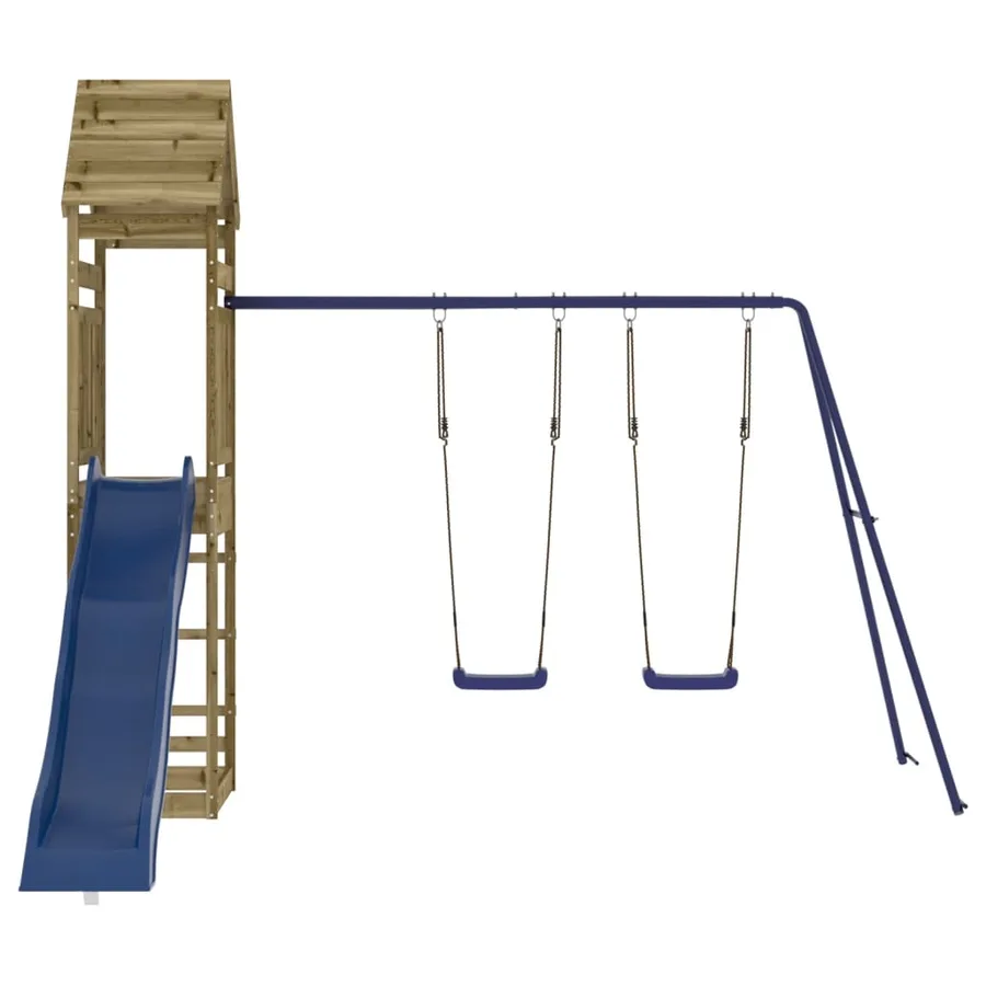 Aire de jeux d'extérieur bois de pin imprégné - 5