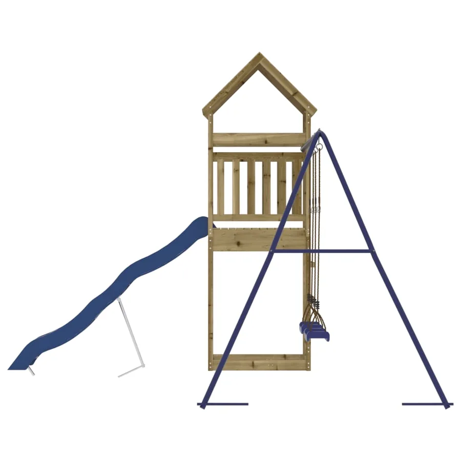 Aire de jeux d'extérieur bois de pin imprégné - 6