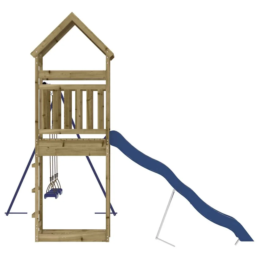 Aire de jeux d'extérieur bois de pin imprégné - 7