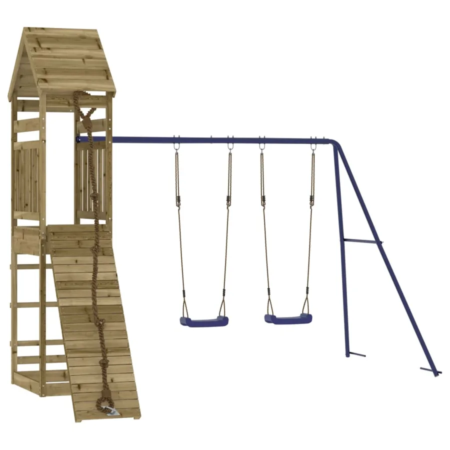 Aire de jeux d'extérieur bois de pin imprégné - 3