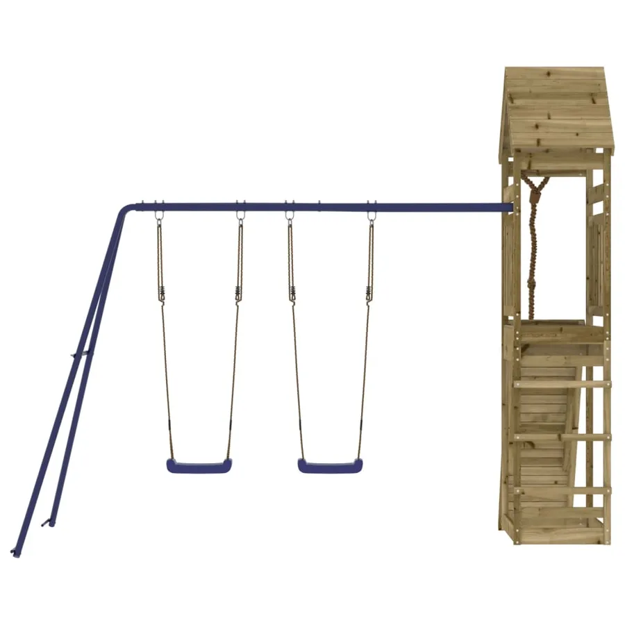 Aire de jeux d'extérieur bois de pin imprégné - 4