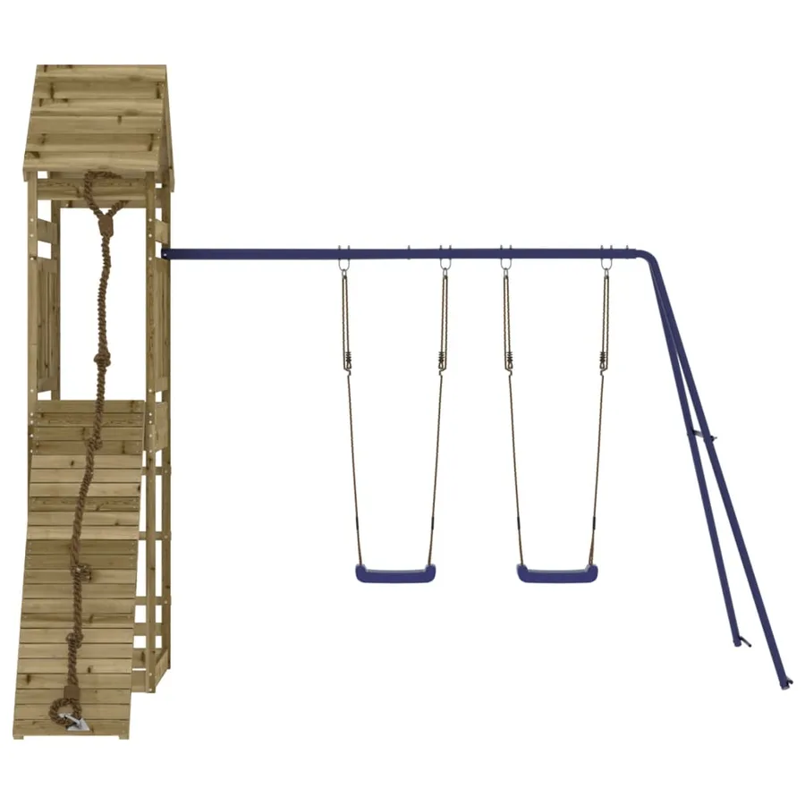 Aire de jeux d'extérieur bois de pin imprégné - 5