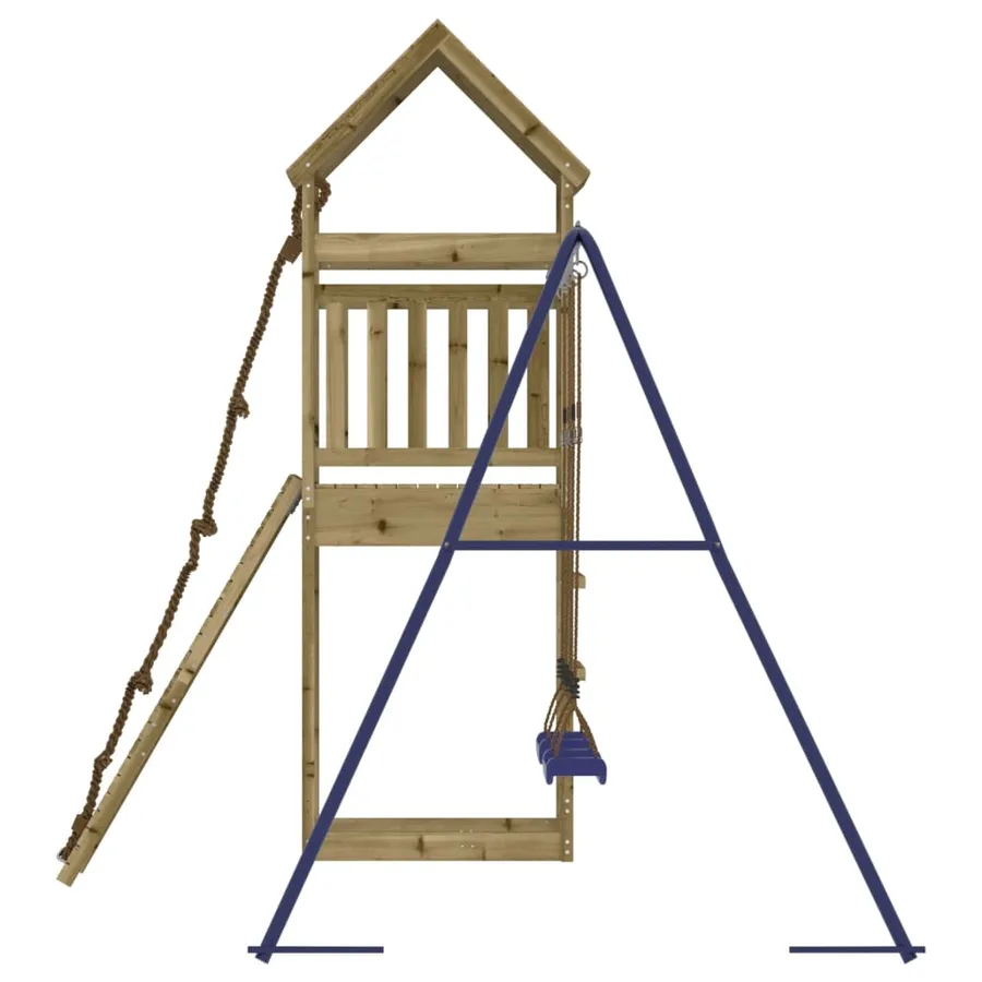 Aire de jeux d'extérieur bois de pin imprégné - 6