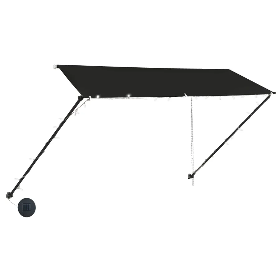 Auvent rétractable avec LED 350x150 cm Anthracite - 3
