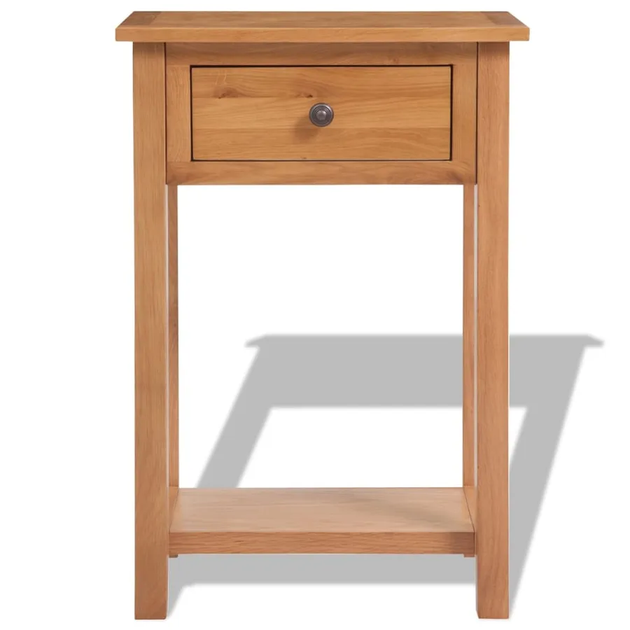 Table console 50 x 32 x 75 cm Bois de chêne massif - 2