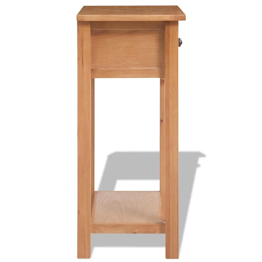 Table console 50 x 32 x 75 cm Bois de chêne massif - 3