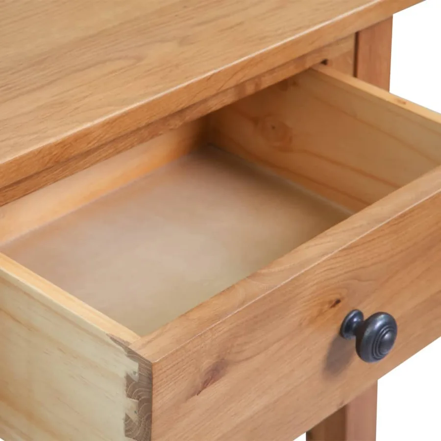 Table console 50 x 32 x 75 cm Bois de chêne massif - 5