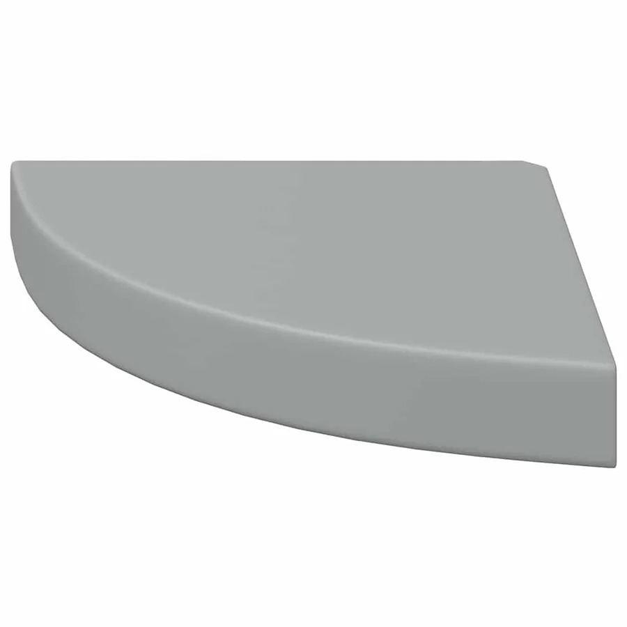 Étagères d'angle flottantes 4 pcs gris 25x25x3,8 cm MDF - 6