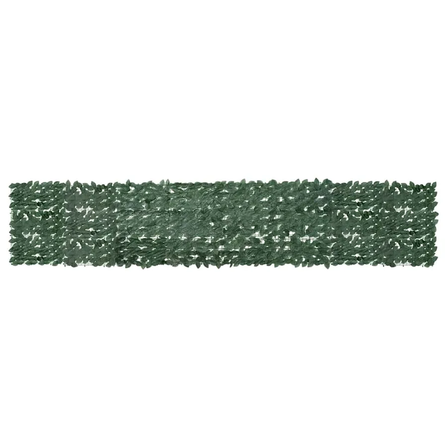 Écran de balcon avec feuilles vert foncé 400x75 cm