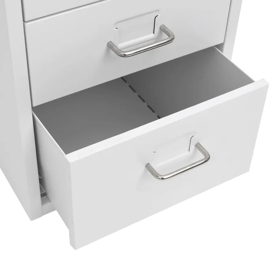 Classeur mobile Gris 28x41x69 cm Métal - 6