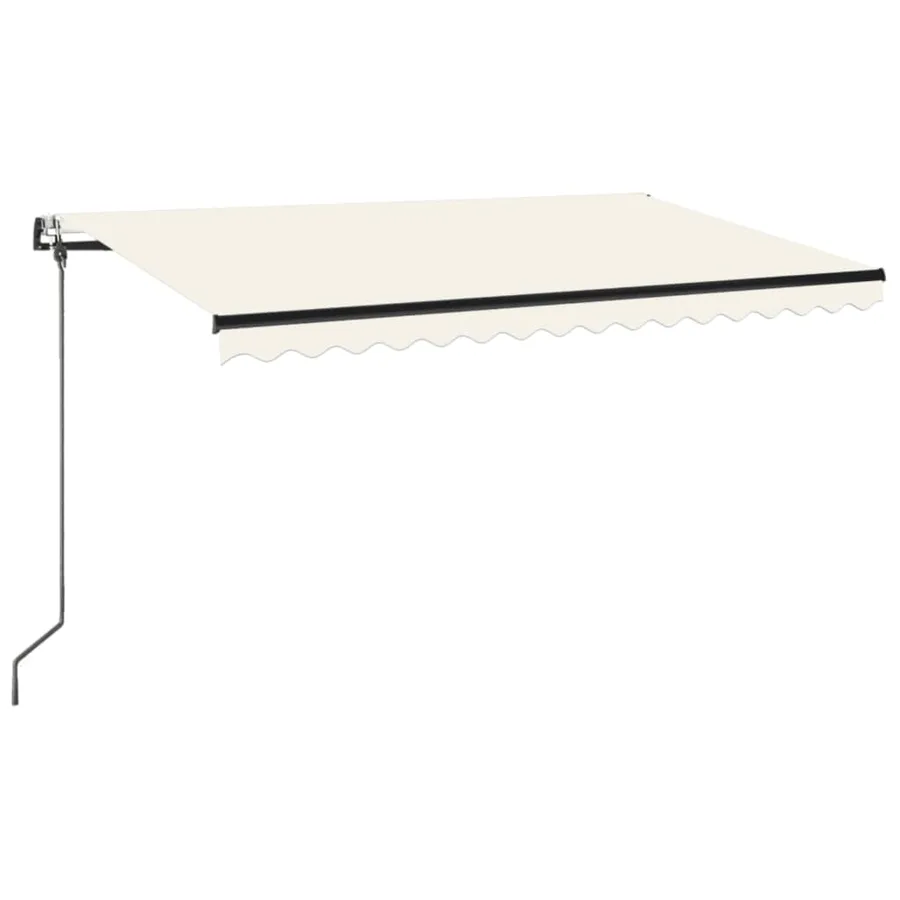 Auvent rétractable automatique 450x350 cm Crème - 2