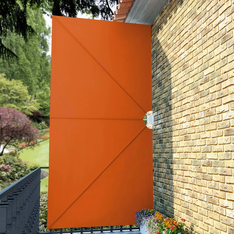 Auvent latéral pliable de terrasse Terre cuite 400 x 200 cm - 3