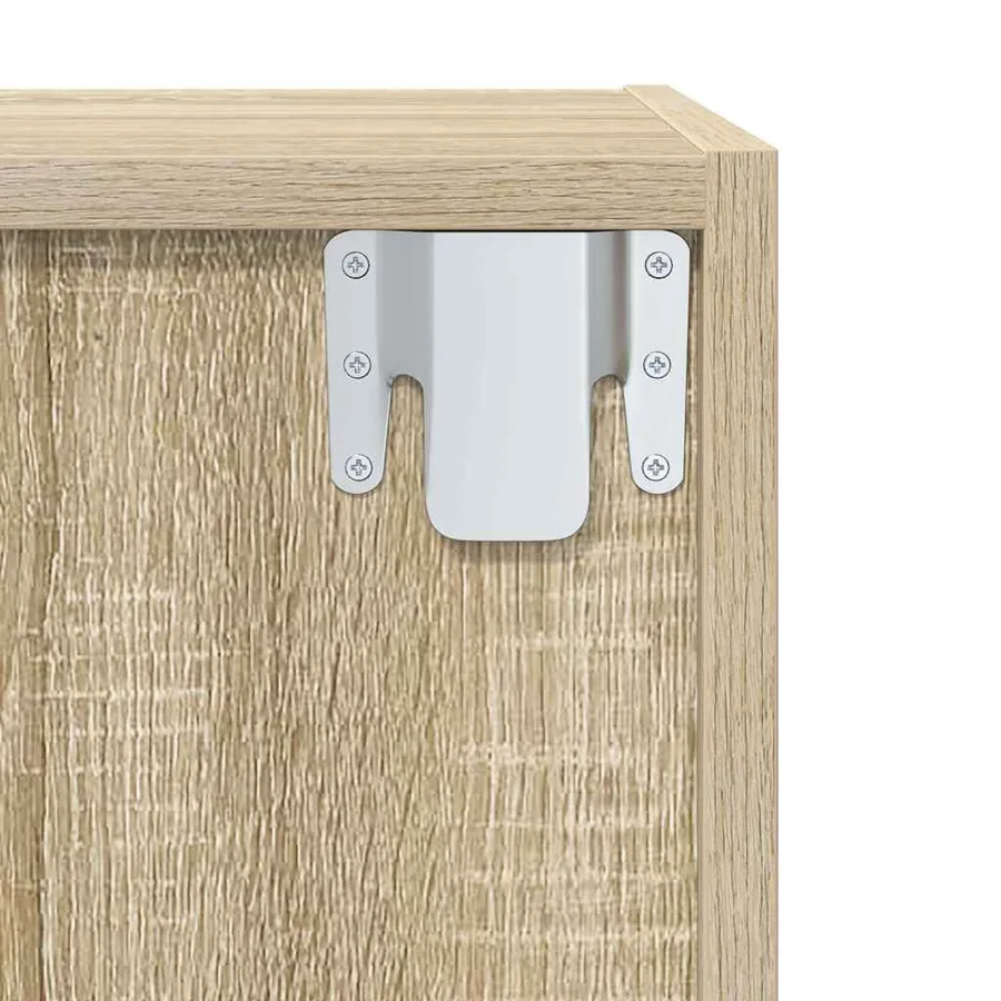 Meuble TV mural Chêne sonoma 37x37x107 cm Bois d’ingénierie - 12