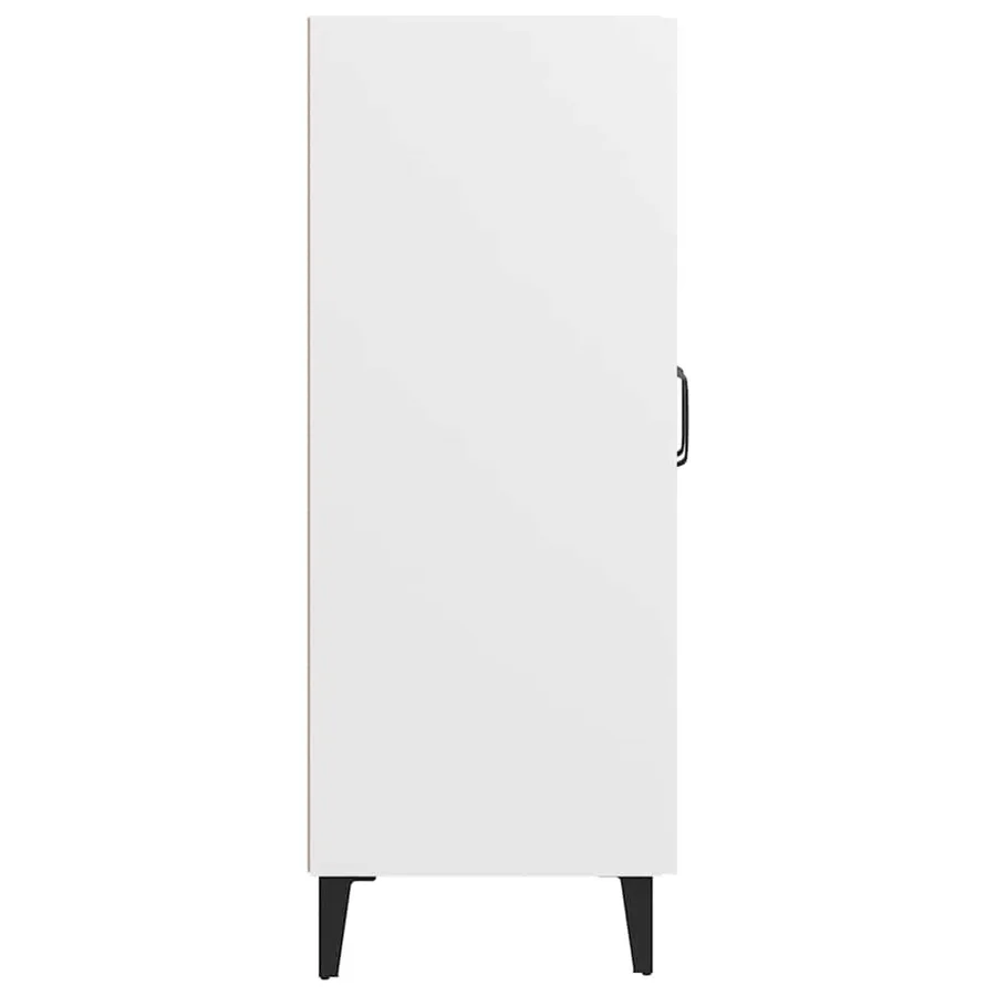 Buffet blanc 69,5x34x90 cm bois d'ingénierie - 8