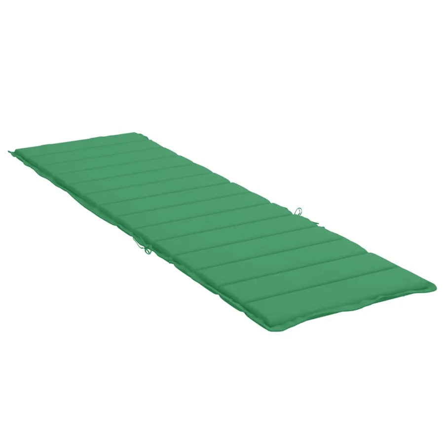 Coussin de chaise longue vert 200x50x3 cm tissu oxford - 4