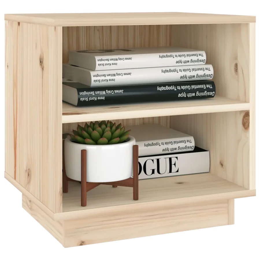 Tables de chevet 2 pcs 40x34x40 cm Bois de pin solide - 5