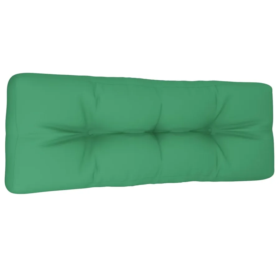 Coussin de palette vert 120x40x12 cm tissu - 2