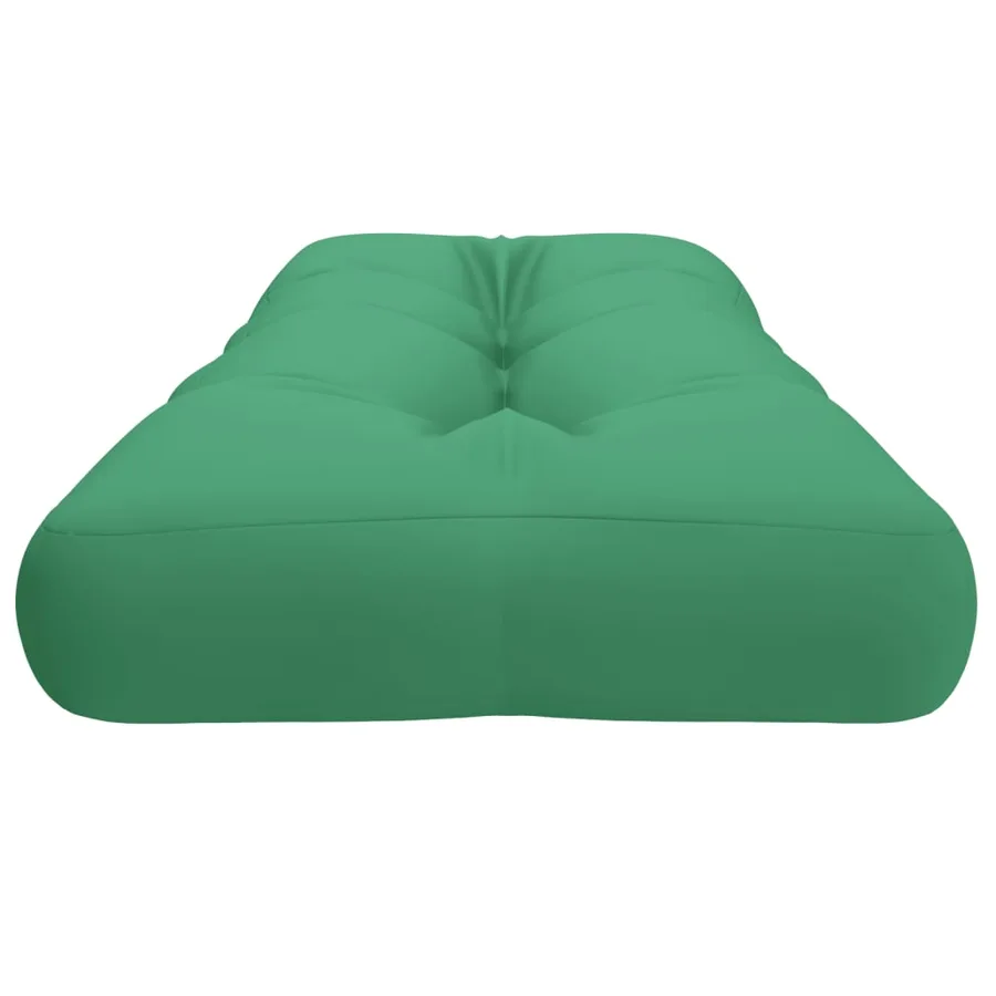 Coussin de palette vert 120x40x12 cm tissu - 6