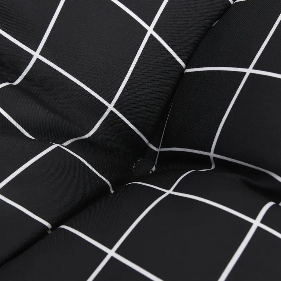 Coussins de palette lot de 3 motif à carreaux noir tissu Oxford - 9
